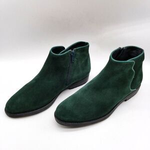Bos & Co. Women Green Suede Rural Ankle Bootie 38 US 7.5